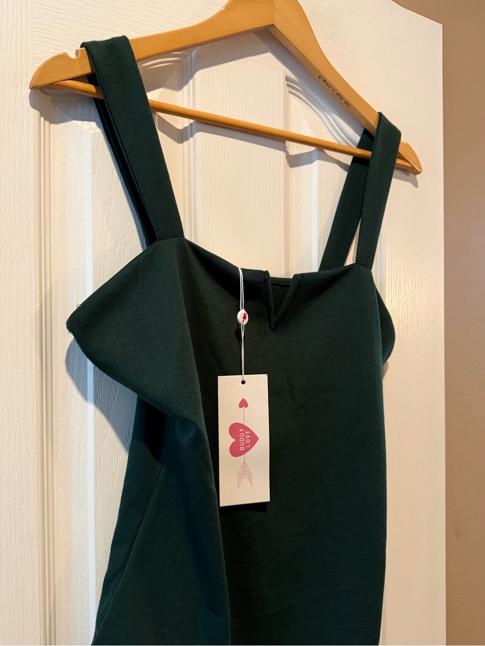 Buddy Love Bodysuit Tank Top Dark Green Structured One-Piece Bodysuit